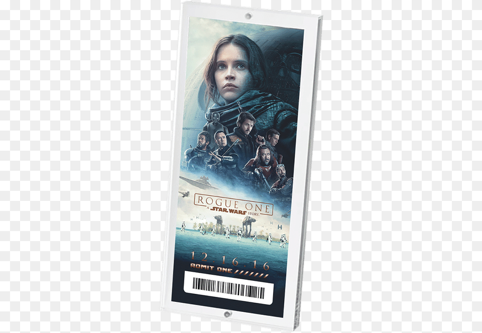 Atom Tickets And Disney Join Forces For Exclusive Rogue Rogue One A Star Wars Story, Publication, Book, Adult, Person Free Transparent Png