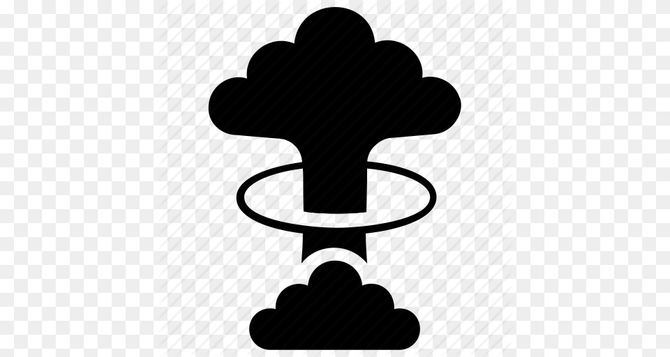 Atomic Blast Bomb Blast Contamination Explosion Cloud Mushroom, Silhouette Free Transparent Png