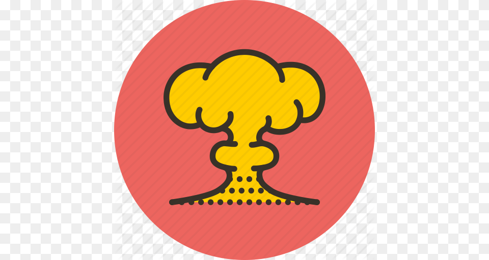 Atomic Bomb Explosion Hiroshima Nagasaki Nuclear Tsar Icon, Sticker, Fire Png Image