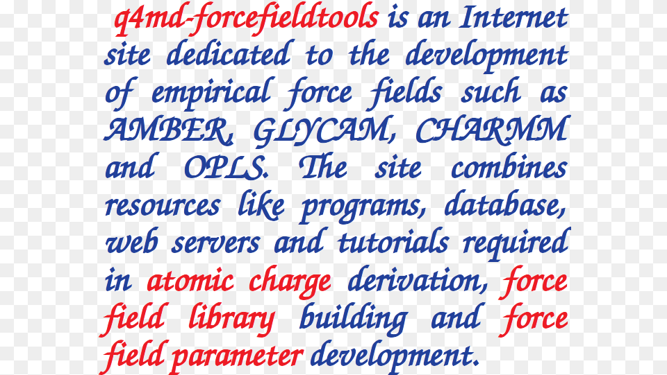 Atomic Charges Atom Types Force Field Libraries Sanjeevni Group, Text, Handwriting Png Image