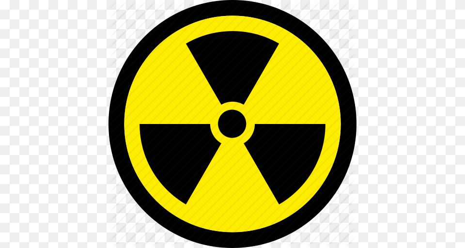 Atomic Danger Nuclear Radiation Radioactive Icon, Alloy Wheel, Vehicle, Transportation, Tire Free Png Download
