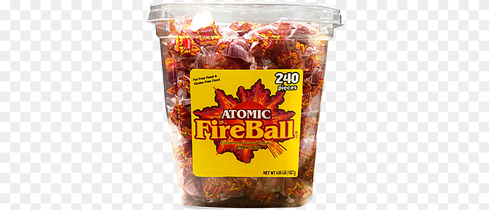 Atomic Fireball Cinnamon Flavored Candy Atomic Fireball Candy, Food, Sweets, Ketchup Png Image