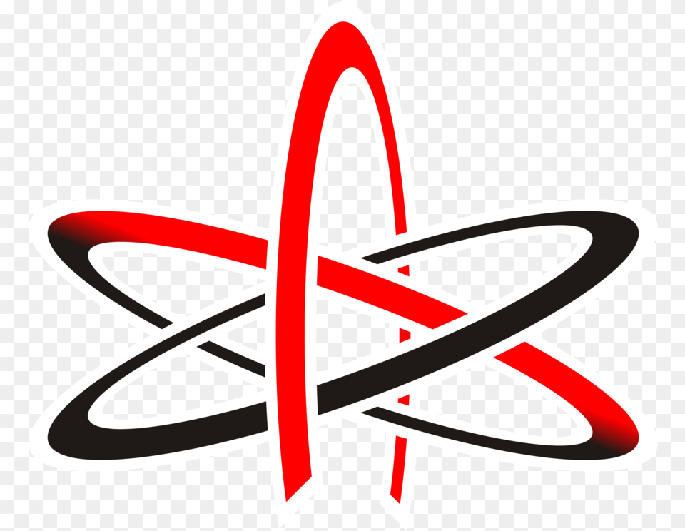 Atomic Nucleus Nuclear Physics Vector Model Of The Atheist Symbol No Background, Logo, Rocket, Weapon Png