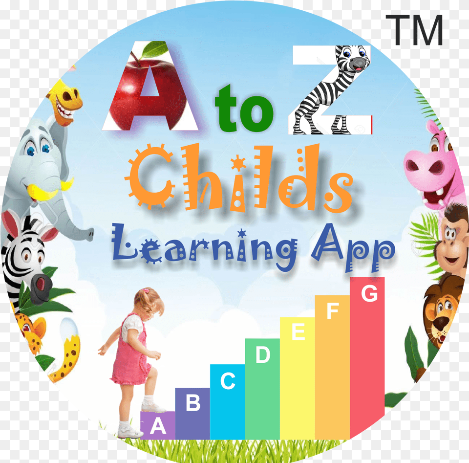 Atoz Child Learning App Transparent Cartoons Graphic Design, Photography, Person, Girl, Female Free Png
