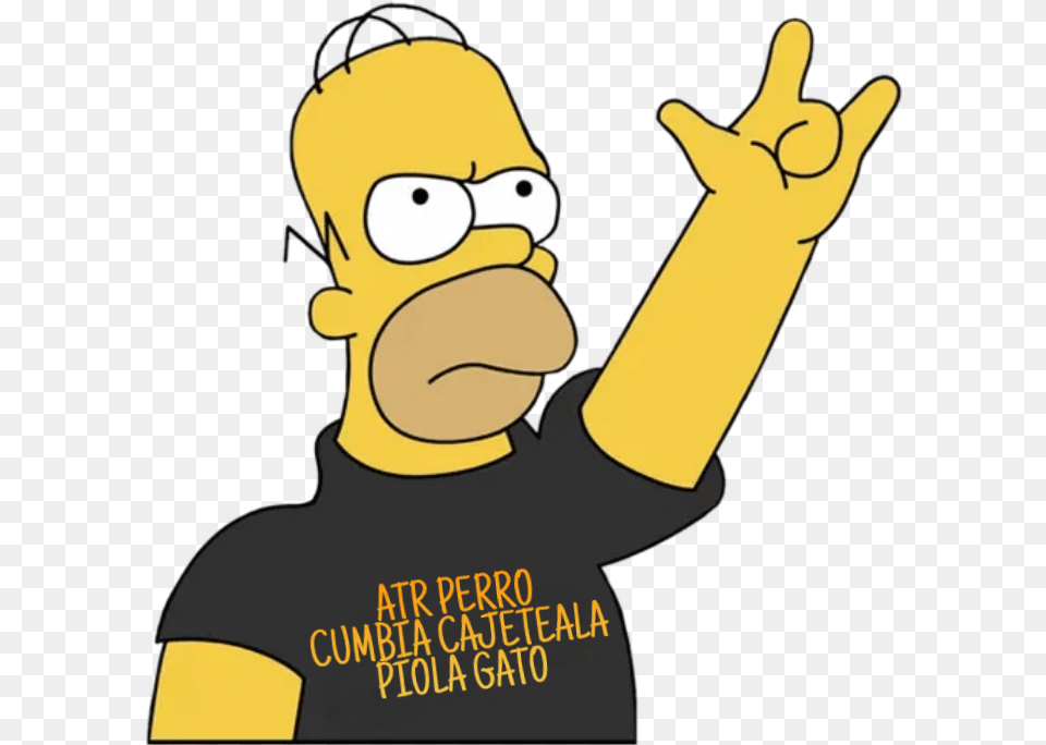 Atr Homero Cumbia Rock N Roll, Clothing, T-shirt, Cartoon, Baby Png