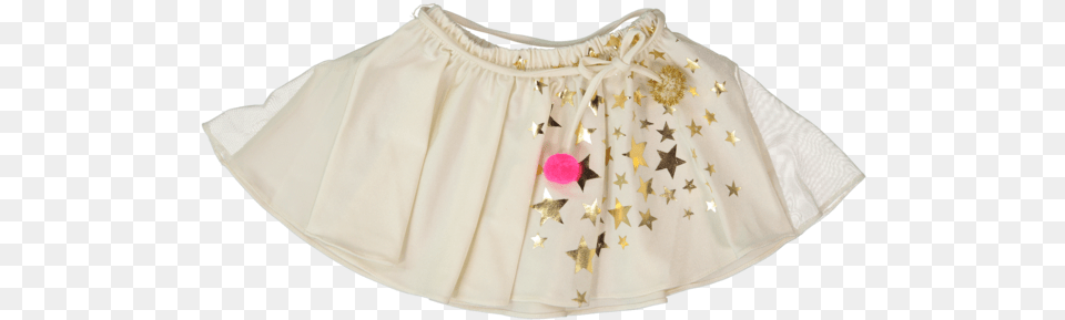 Atsuyo Et Akiko Ivory Violetta Skirt Gold Stars Miniskirt, Blouse, Clothing Free Png Download