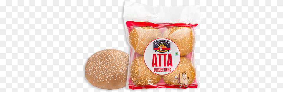 Atta Burger 4 Pcs Bread Harvest Gold Atta Burger Buns, Bun, Food, Ketchup Free Png