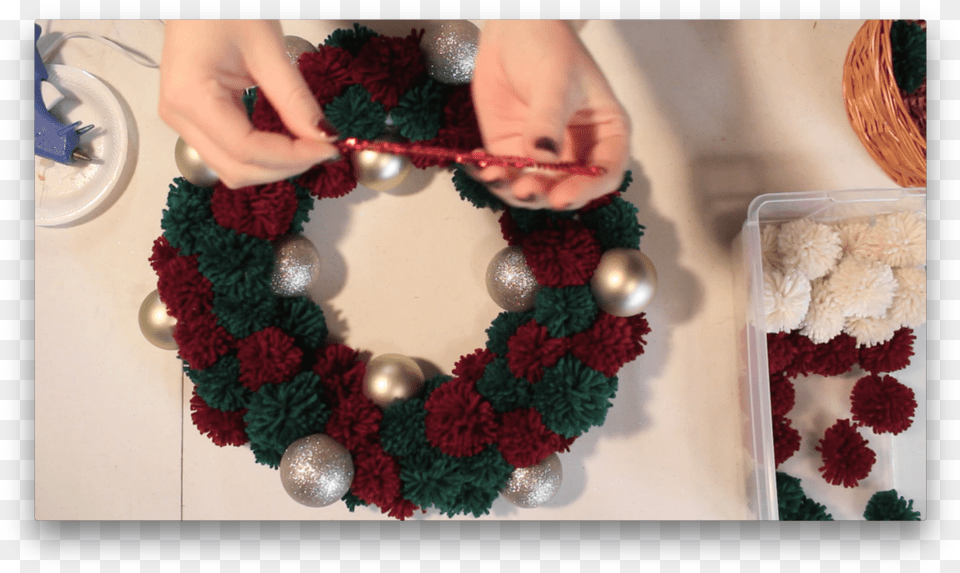 Attached All We Need To Do Is Put A Hook On The Back Wreath, Baby, Person Free Png