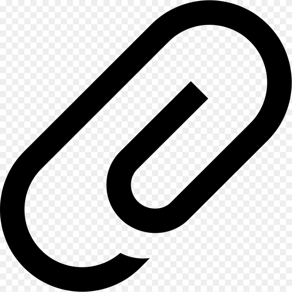 Attachment Diagonal Interface Symbol Of Paperclip Comments Icon, Text, Number, Smoke Pipe Free Transparent Png