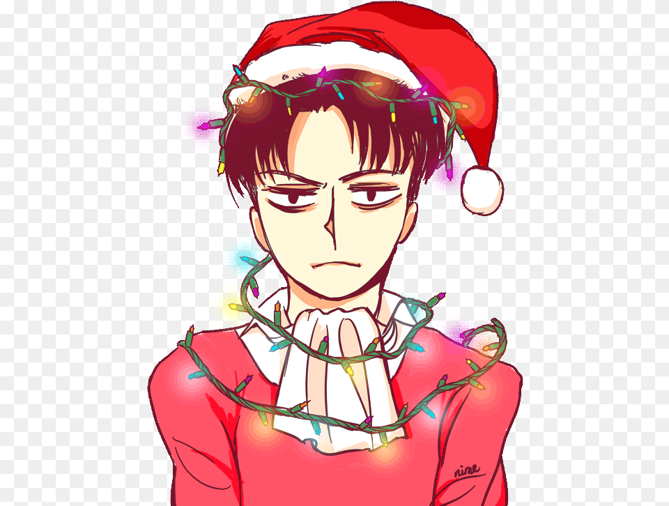 Attack Levi Ackerman Christmas, Adult, Publication, Person, Woman Png