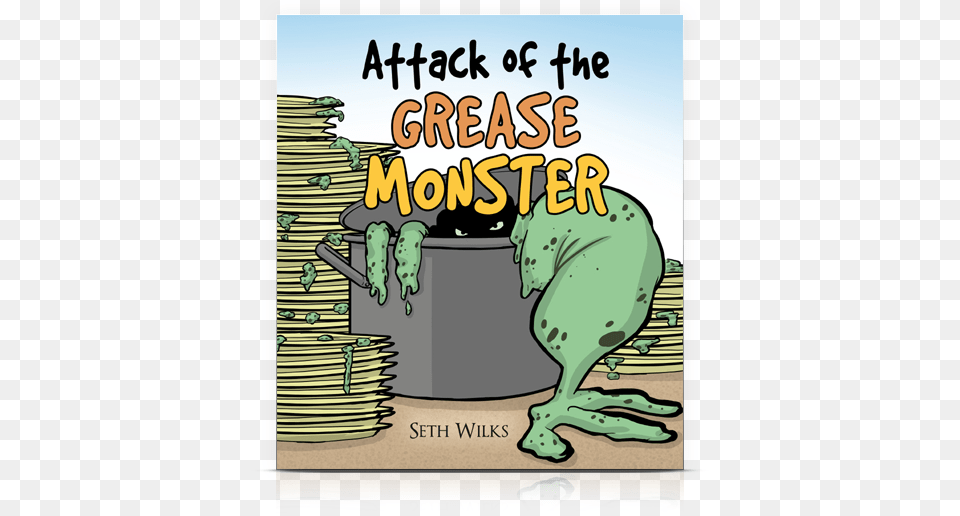 Attack Of The Grease Monster Monster Story For Kids, Advertisement, Poster Free Png