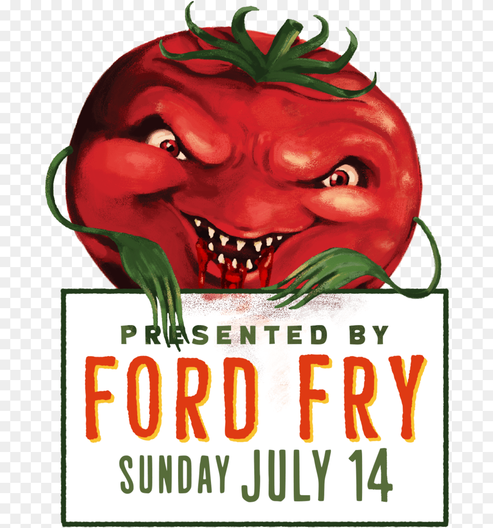 Attack Of The Killer Tomato Festival 2019 Tomato, Advertisement, Food, Ketchup, Poster Png Image
