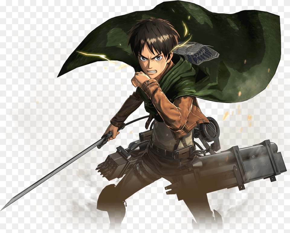 Attack On Titan, Person, Face, Head, Book Png Image
