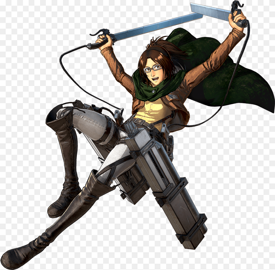 Attack On Titan 2 Hange, Adult, Person, Man, Male Free Transparent Png