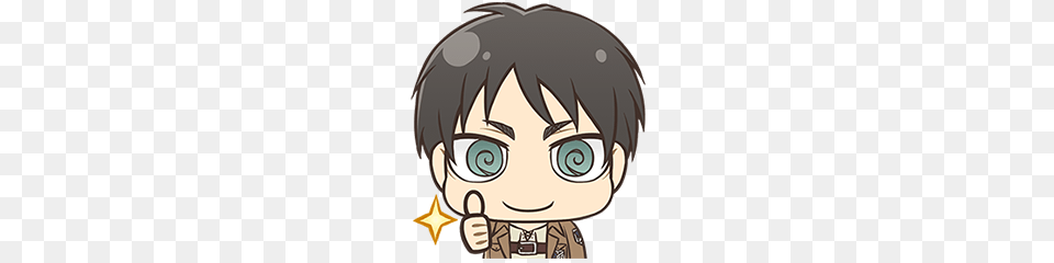 Attack On Titan Chimi Chara Ver Line Stickers Line Store, Book, Comics, Publication Png