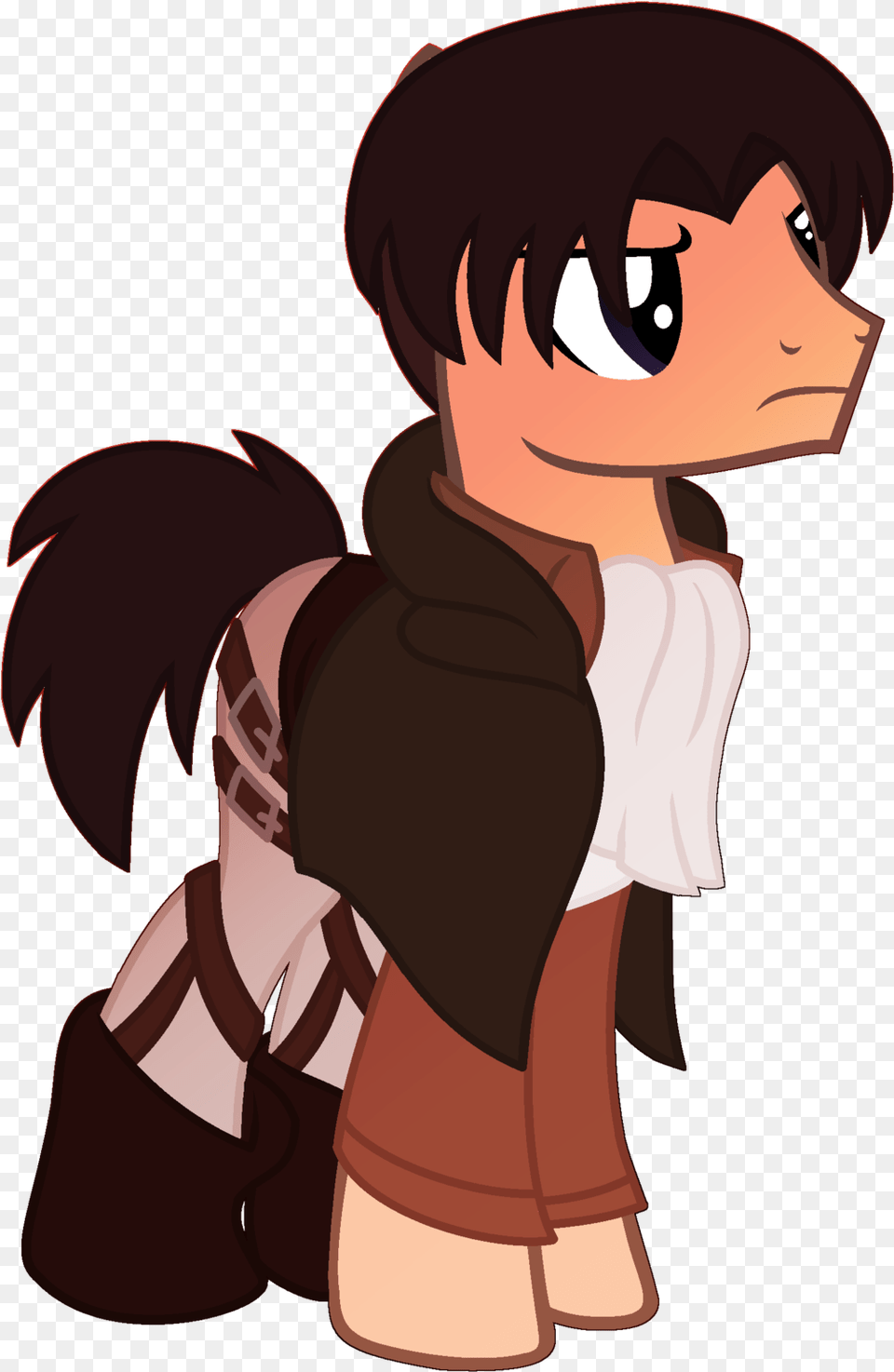 Attack On Titan Clothes Earth Pony Levi Levi Attack On Titan Birthday Hat, Book, Comics, Publication, Baby Free Png Download