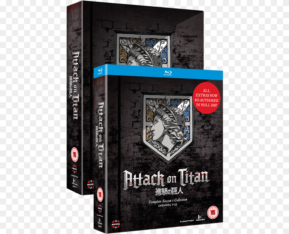 Attack On Titan Complete Season One Collection Dvd, Book, Publication, Advertisement, Poster Free Png