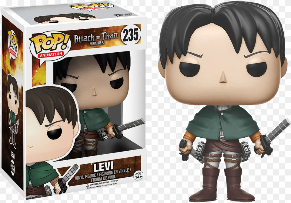 Attack On Titan Funko Pop Attack On Titan Levi, Publication, Book, Comics, Adult Png Image