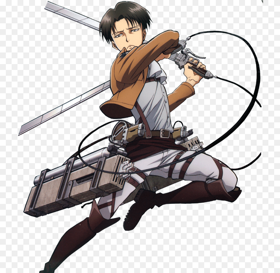 Attack On Titan Levi, Book, Comics, Publication, Person Free Transparent Png