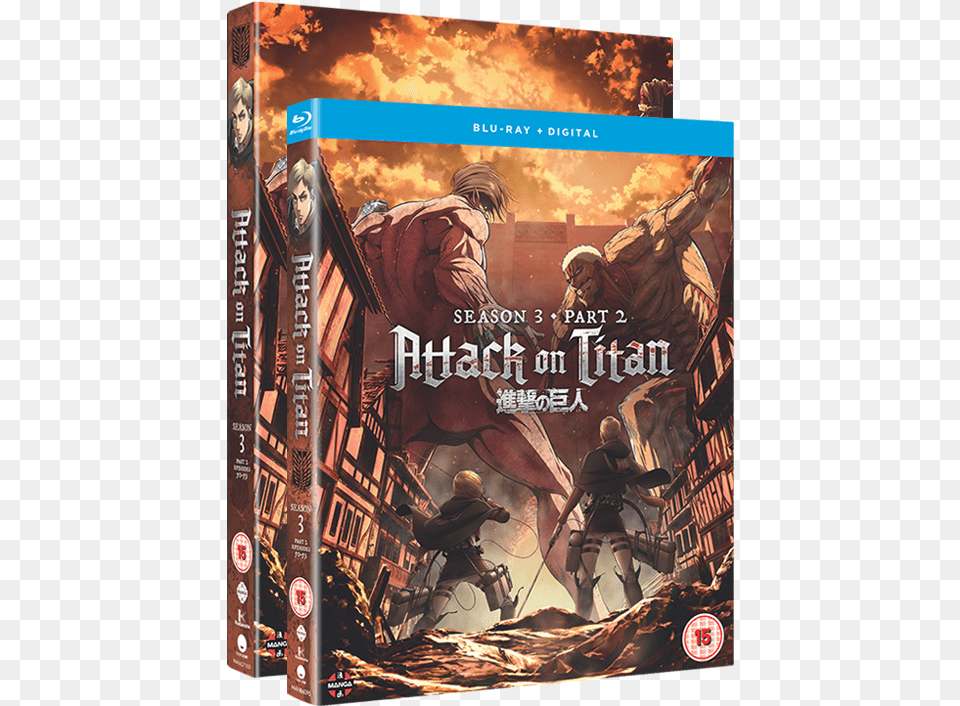 Attack On Titan Season 3 Part 2 Blu Ray, Adult, Book, Female, Person Free Png