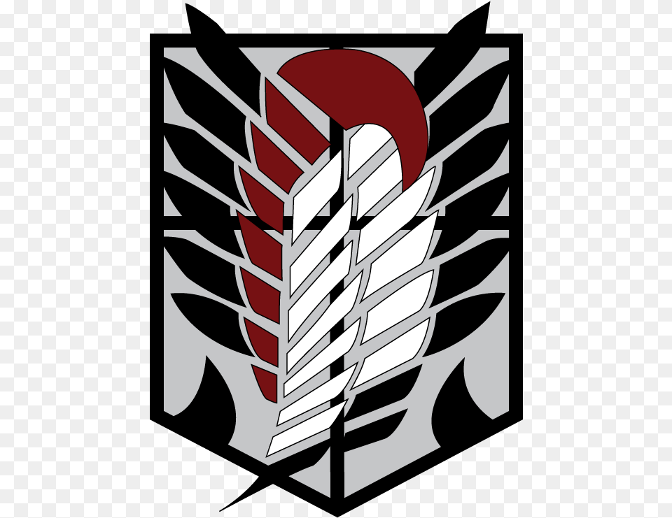 Attack On Titan Skin Cape Wings Of Freedom Attack On Titan Red, Emblem, Symbol, Logo, Dynamite Free Png Download