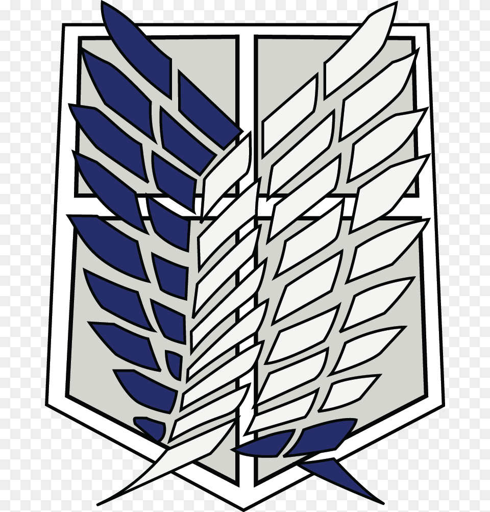 Attack On Titan Survey Corps Logo, Emblem, Symbol, Leaf, Plant Png