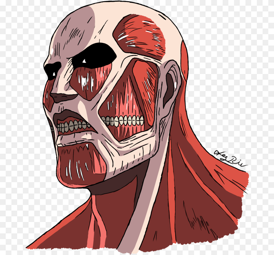Attack On Titan Transparent Images Attack On Titan Colossal Titan, Face, Head, Person, Body Part Png Image
