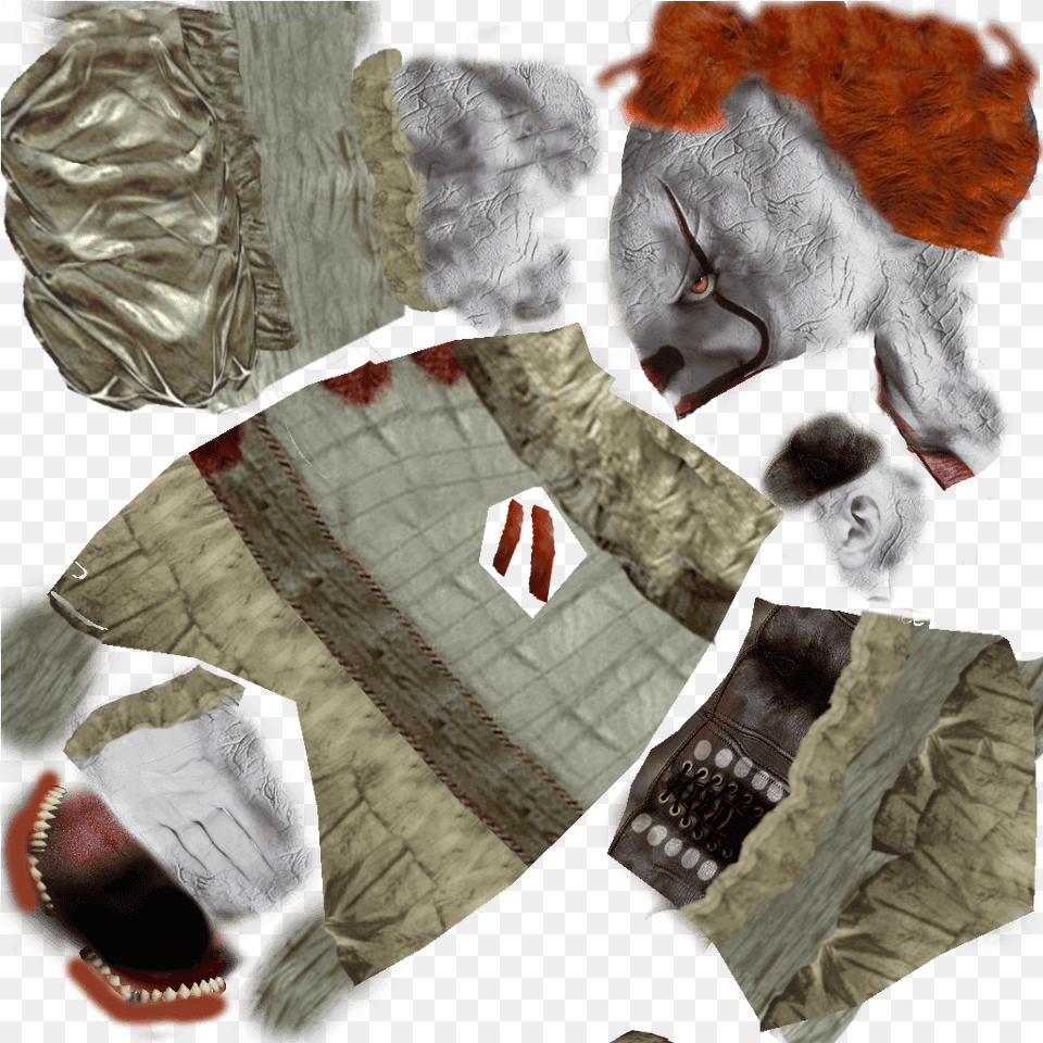Attack Pennywise Hair, Art, Collage, Adult, Male Free Png