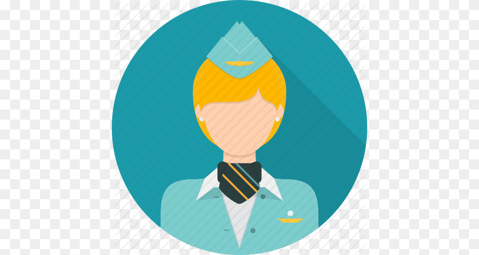 Attendant Avatar Flight Stewardess Uniform Woman Icon, Accessories, Formal Wear, Necktie, Tie Png