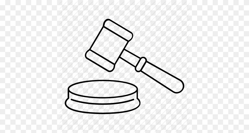 Attention Auction Gavel Judge Justice Law Mallet Icon, Device, Hammer, Tool Free Png Download