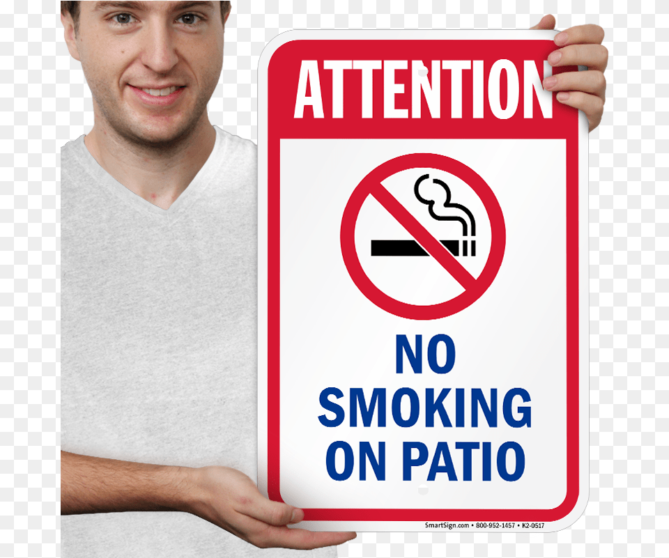 Attention No Smoking 0517 Sign, Symbol, Adult, Person, Man Free Png Download