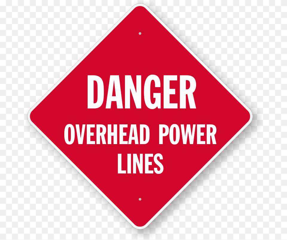 Attention Sign Overhead Power Lines Danger Sign Milestone Srl Logo, Symbol, Road Sign, Disk Free Transparent Png