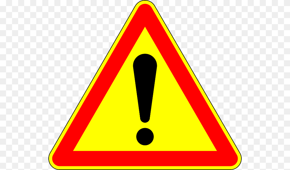 Attention Sign Road Sign Traffic Sign Street Sign De Trafico Atencion, Symbol, Road Sign Free Png