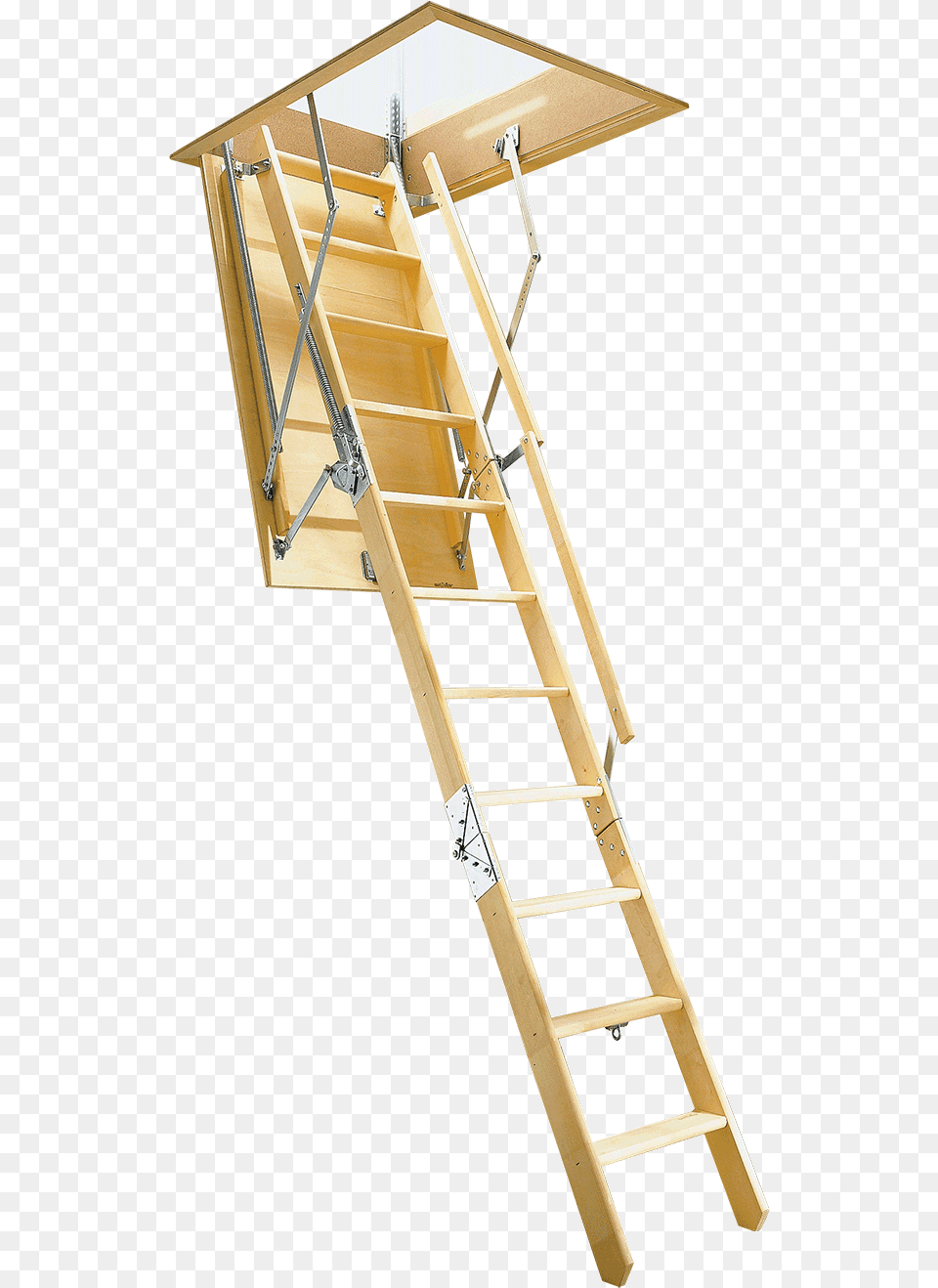 Attic Stairladder Deluxe Attic Stair Ladder, Architecture, Building, House, Housing Free Png Download