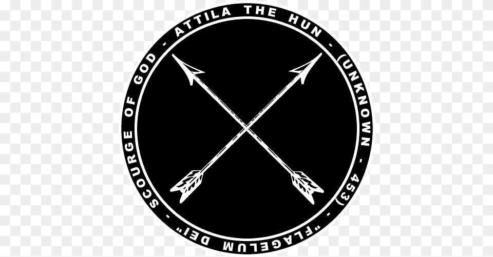Attila The Hun Black U0026 White Seal Shirt Erciyes Niversitesi Hukuk Fakltesi, Weapon, Disk Free Png