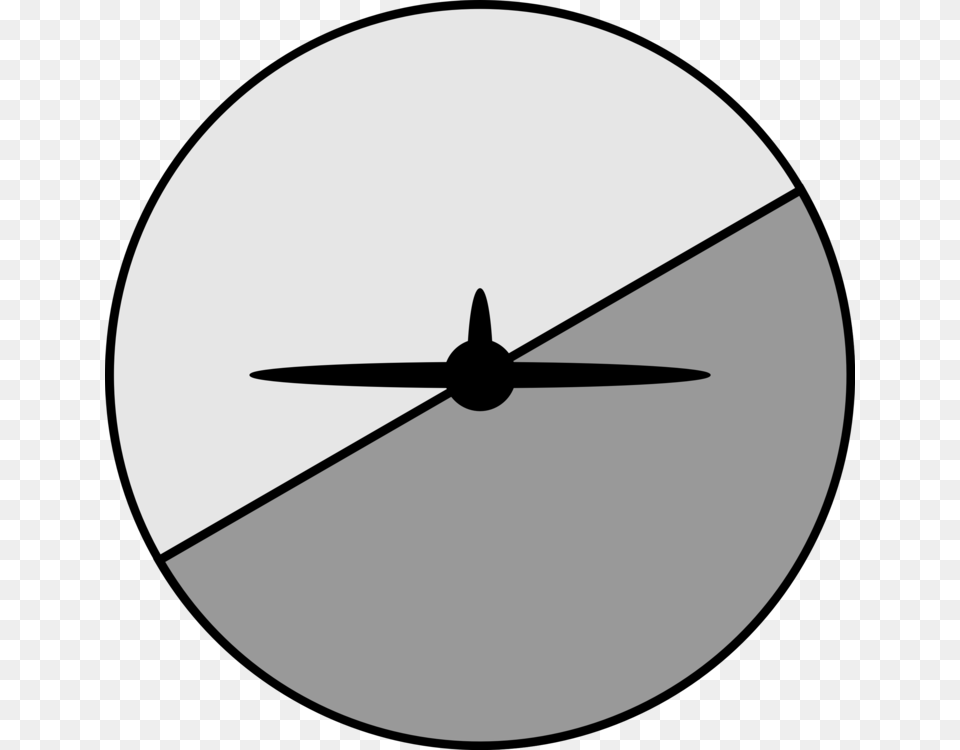 Attitude Indicator Airplane Aviation Horizon Aircraft Transportation, Vehicle, Airliner, Appliance Free Transparent Png