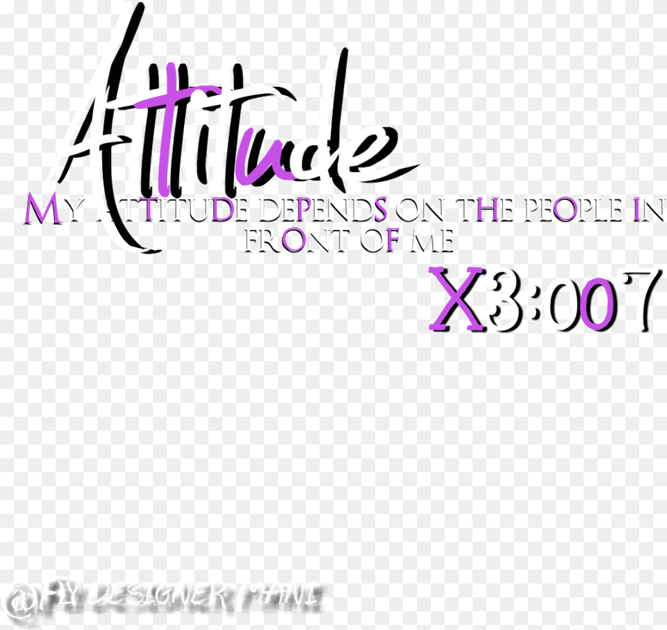 Attitude Quotes, Purple, Text Png