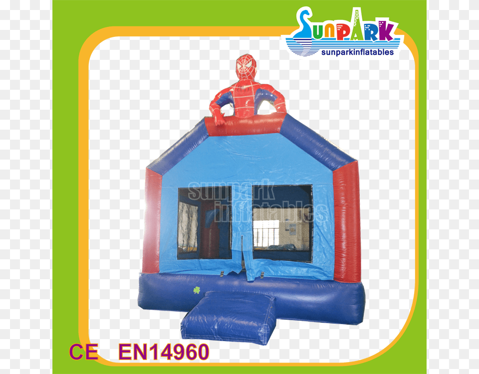 Attractive Inflatable Spiderman Bounce Housekids Game Swimming Pool, Play Area, Indoors, Baby, Person Png