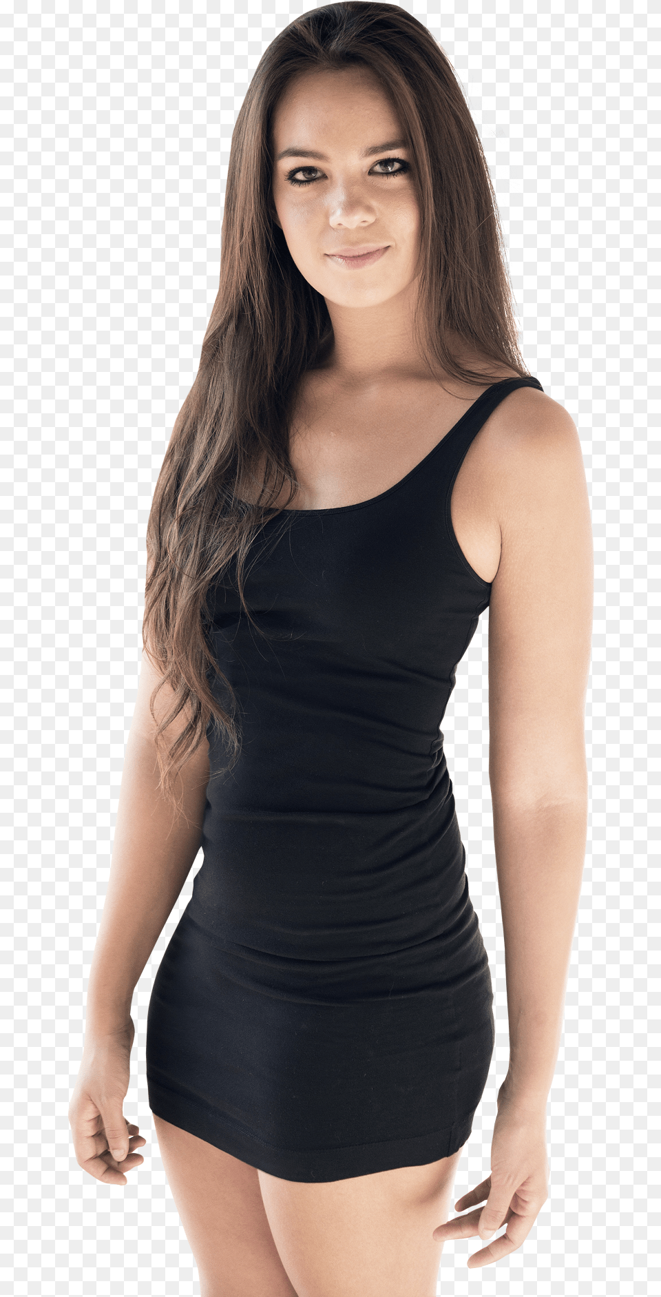 Attractive Young Woman Standing Sexy Women, Adult, Person, Female, Dress Free Png Download