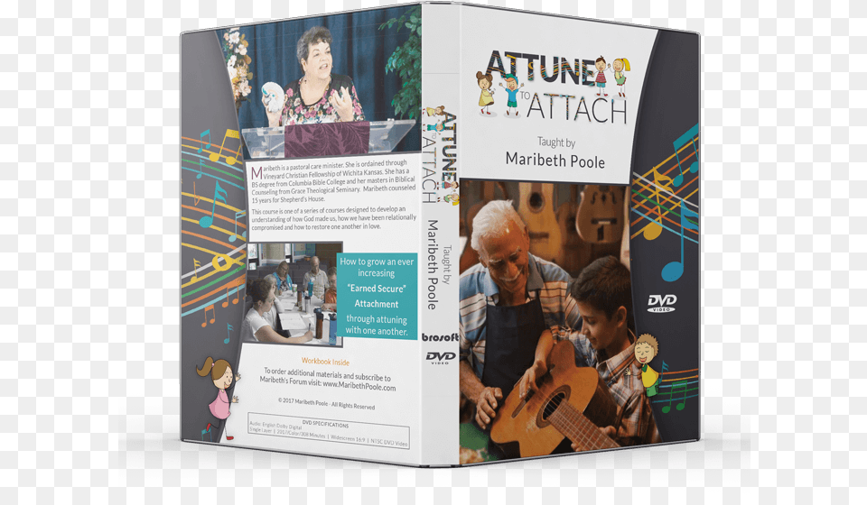 Attune To Attach Dvd Cover Flyer, Advertisement, Poster, Adult, Person Free Png