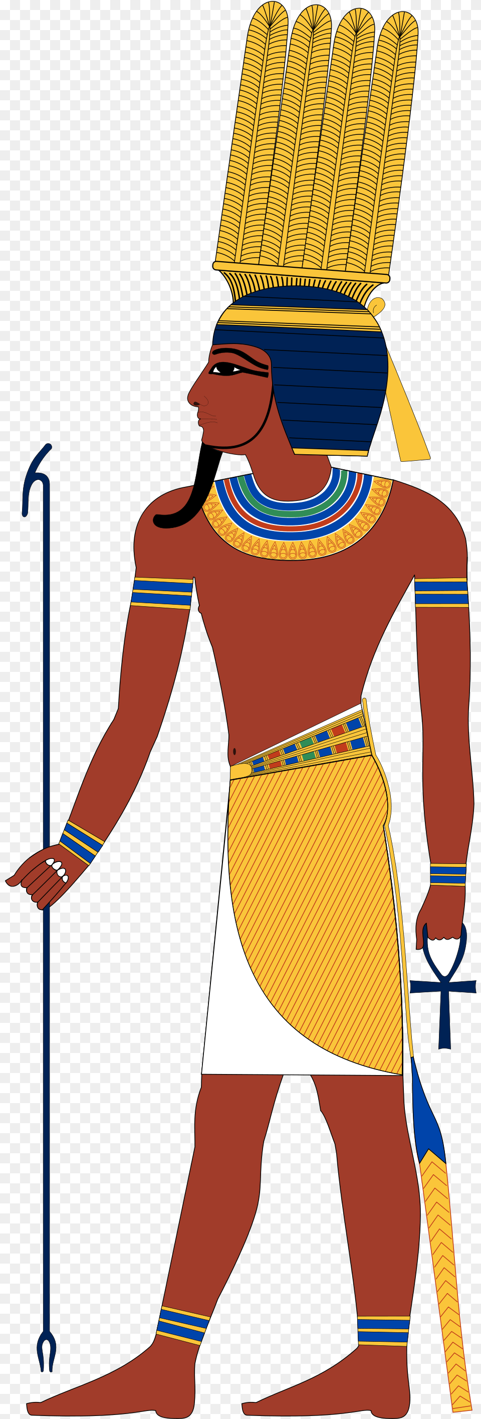 Atum Egyptian God, Person, Clothing, Costume, Face Png Image