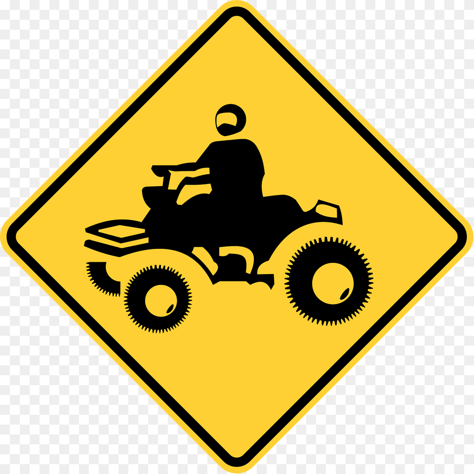 Atv Crossing New York State Clipart, Sign, Symbol, Road Sign, Adult Free Png Download