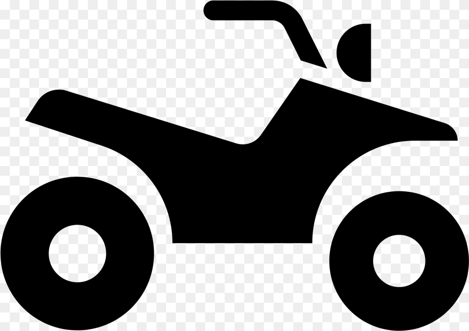 Atv Drawing Quad Transparent Clipart Atv Clip Art, Gray Free Png Download