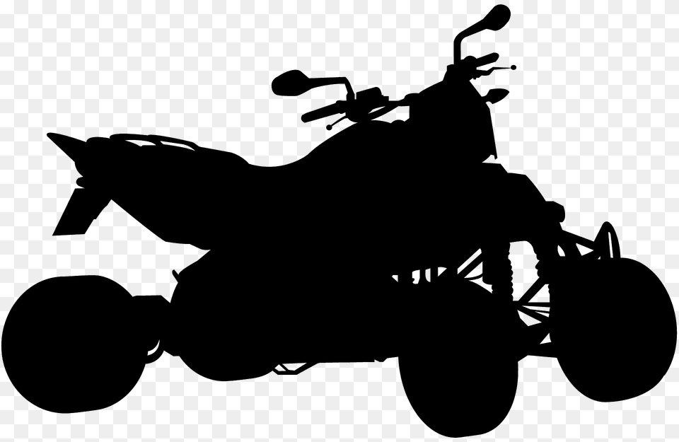 Atv Silhouette, Vehicle, Transportation, Motorcycle, Tool Free Png