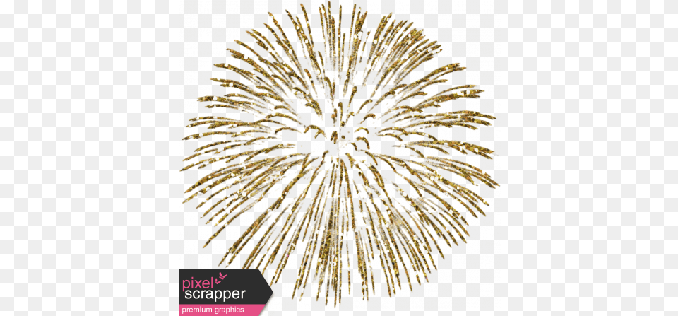 Atypiques Celebration Gold Fireworks, Accessories, Jewelry, Plant, Brooch Free Png Download