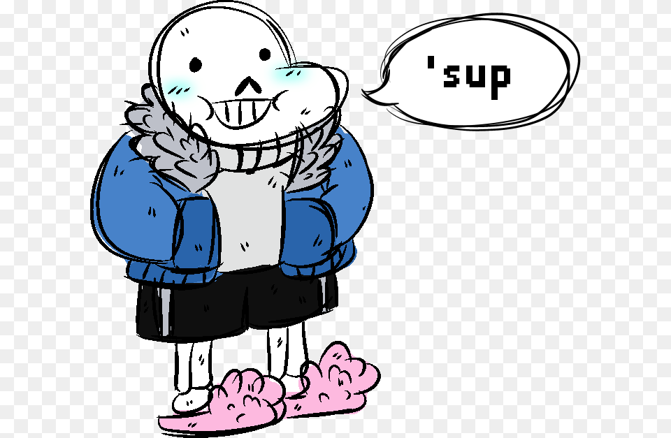 Au Sans Skeleton Doodle Of Sans Undertale, Book, Comics, Publication, Baby Free Png