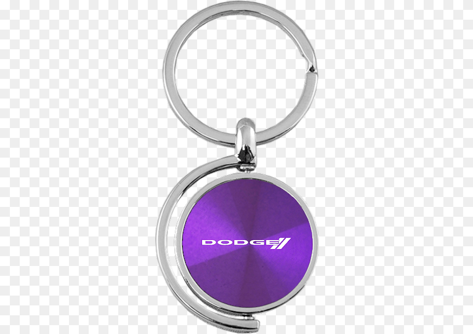 Au Tomotive Gold Dodge Stripe Logo Purple Spinner Key Fob Keychain, Accessories, Gemstone, Jewelry, Ornament Png