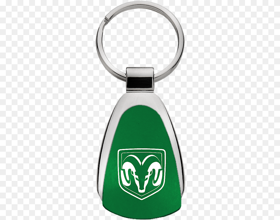 Au Tomotive Gold Ram Head Logo Green Teardrop Key Fob Keychain, Accessories, Cowbell Free Transparent Png