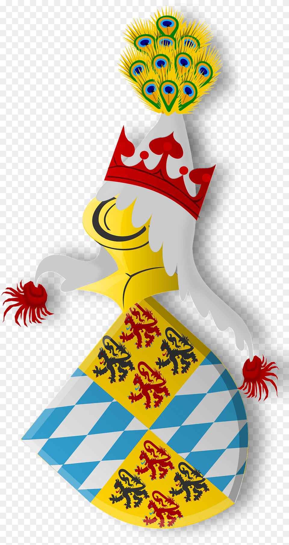 Aubert Duc De Baverie Codex 148 Wapen Clipart, Logo, Emblem, Symbol, Clothing Png Image