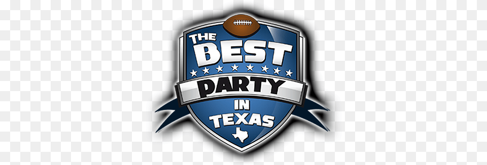 Aubrey Ou0027day Music Co Hosts The Best Party In Texas Super Bowl Xlv, Badge, Logo, Symbol, Emblem Free Transparent Png